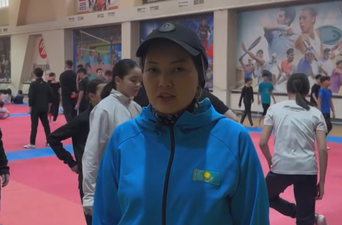 Таеквондо бөлімінің спортшылары халықаралық жарыс алдындағы оқу-жаттығу жиындарын өтіп жатыр